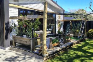 The finished cation by daylight